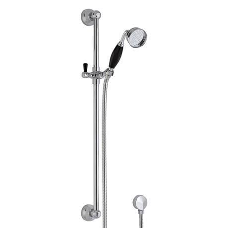 Hudson Reed Topaz Black Triple Concealed Shower with Slide Rail Kit & Fixed Head - Image 3