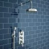 Trafalgar Traditional Triple Thermostatic Shower Package with Head + Handset