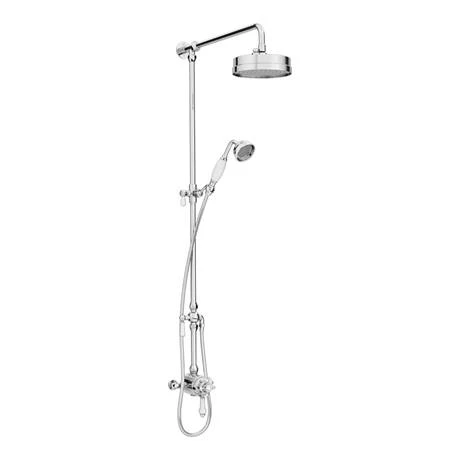 Trafalgar Traditional Luxury Rigid Riser Kit with Diverter + Dual Exposed Shower Valve - Image 5