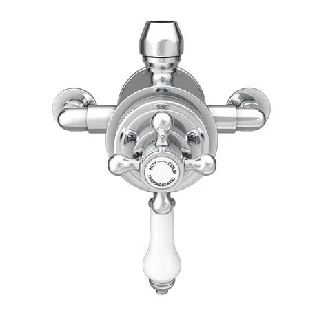 Trafalgar Traditional Luxury Rigid Riser Kit with Diverter + Dual Exposed Shower Valve - Image 3