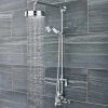 Traditional Luxury Rigid Riser Kit with Diverter & Twin Exposed Shower Valve